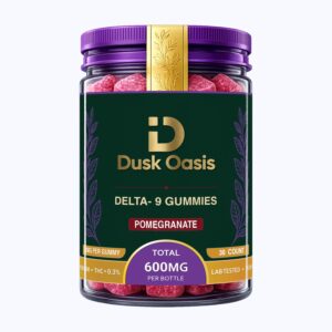 Delta-9 Pomegranate Gummies 20mg